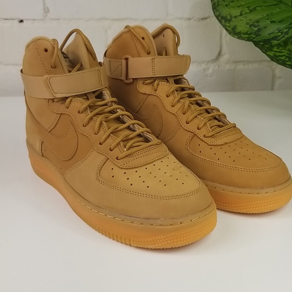 Nike Air Force 1 High 'Flax' 882096 200 Me… - Picture 9 of 12